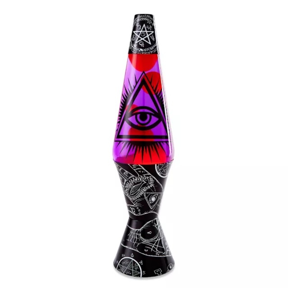 Wicca Black and Purple Lava Lamp